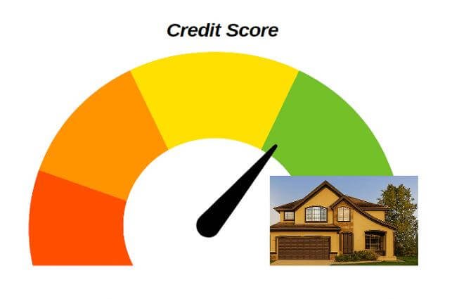 Improve your credit score and get a home loan – gauge points to Excellent Credit beside a house