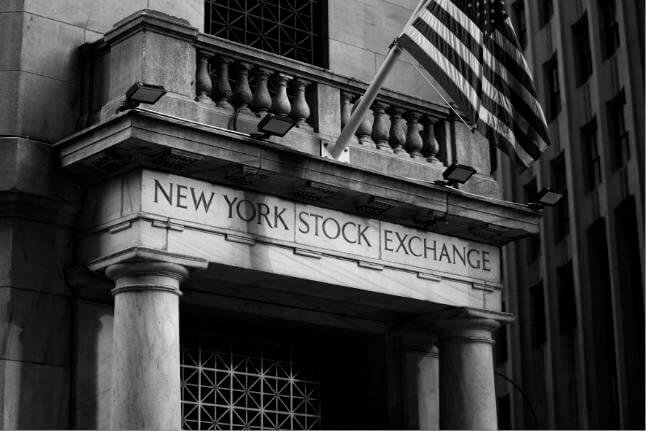 Front of NYSE Building. Representing stock investing and stock market basics